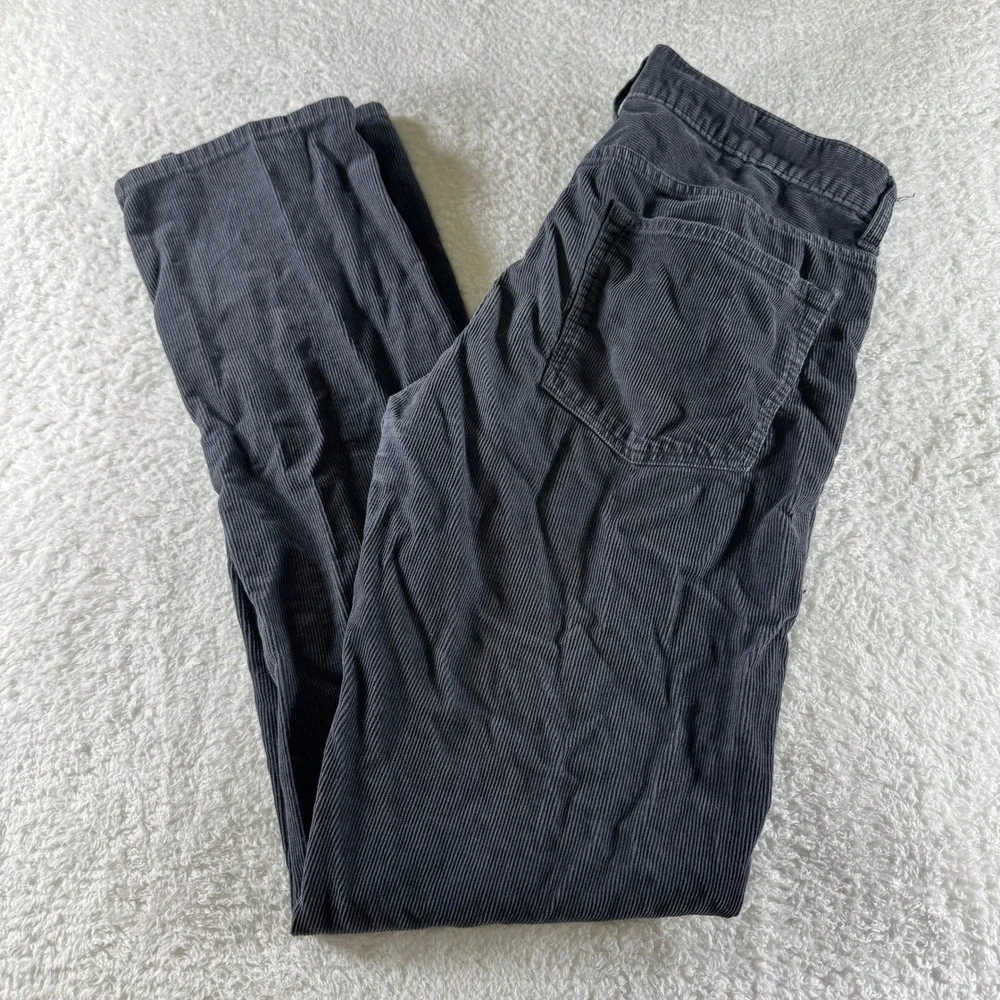 J Crew Pants Mens 33x34 Gray Corduroy Straight Leg‎ Slim Stretch Jeans Dress